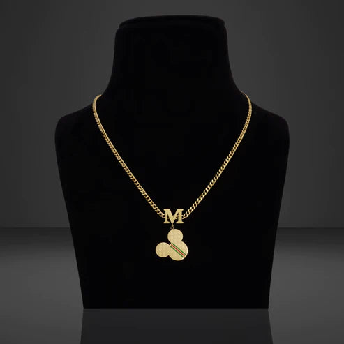 M- PEDANT GOLD NECKLACE