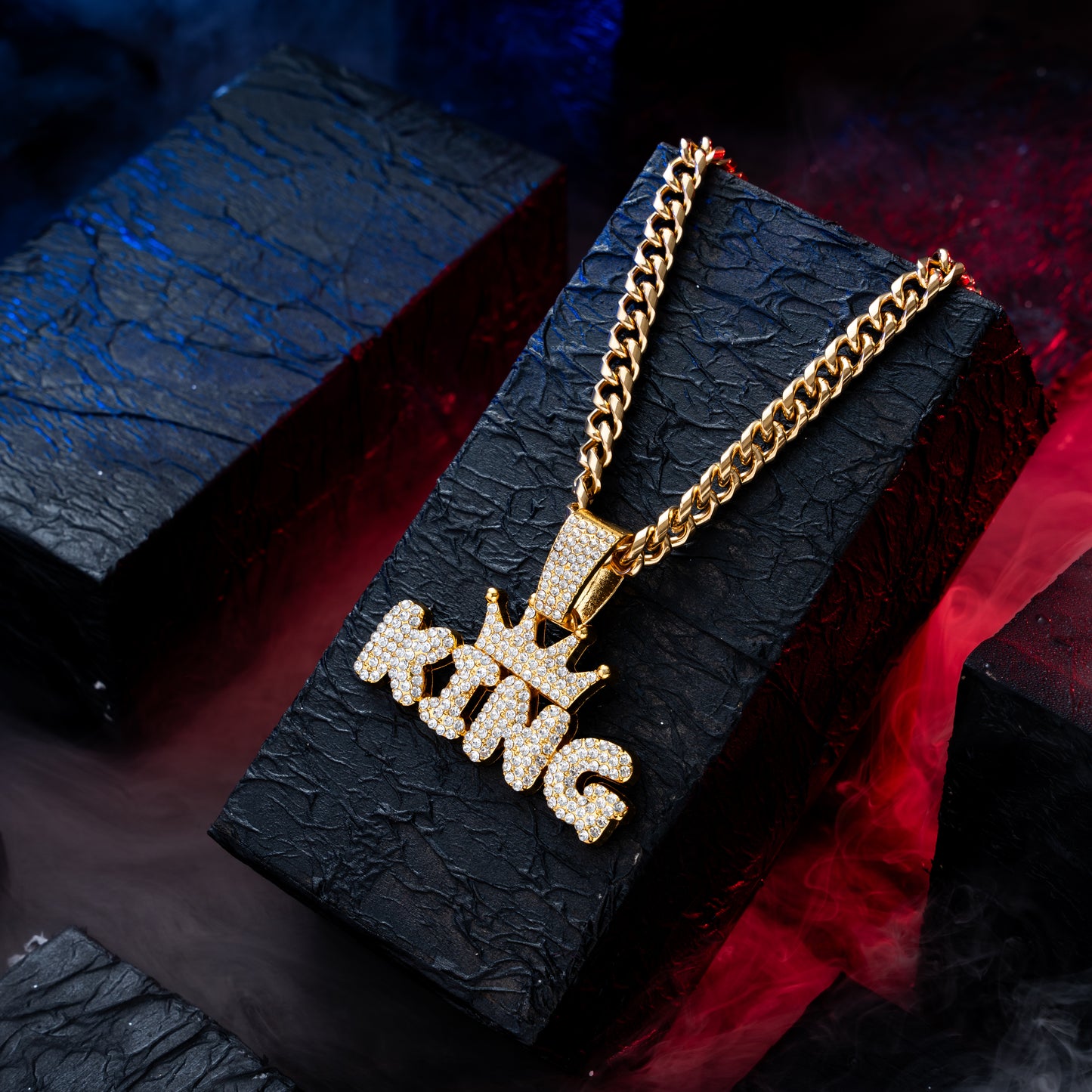 King Crown Gold chain With Diamond Pedant GPCP004