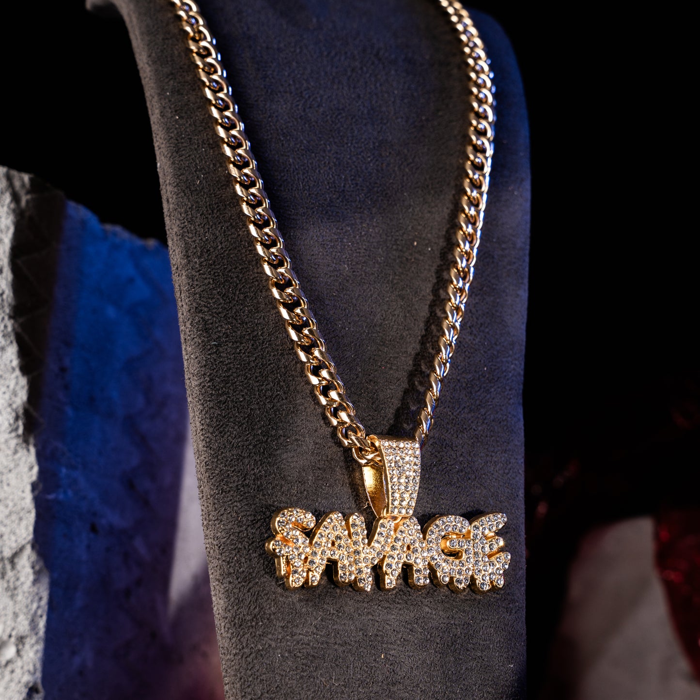 Savage Gold chain With Diamond Pedant GPCP020