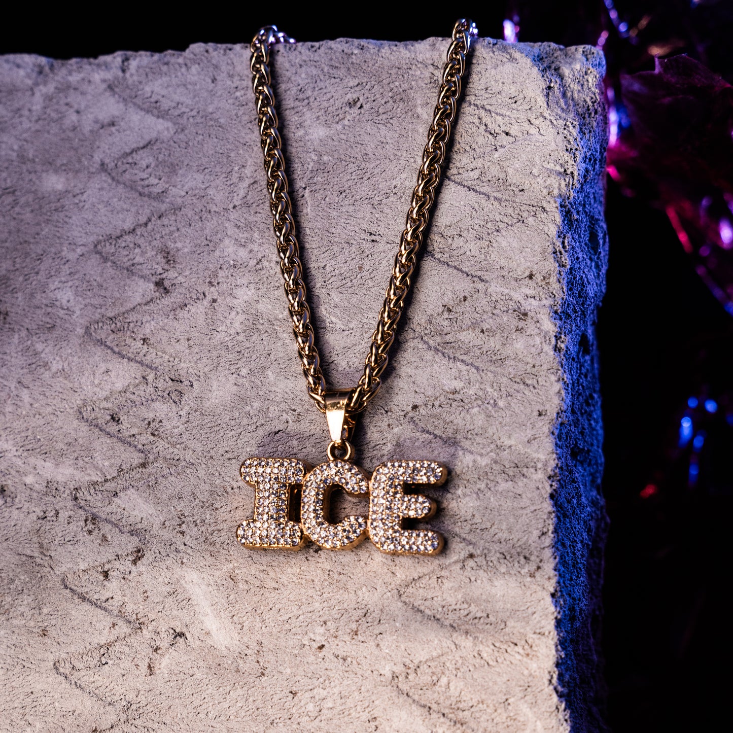 Ice Spice Gold chain With Diamond Pedant GPCP028