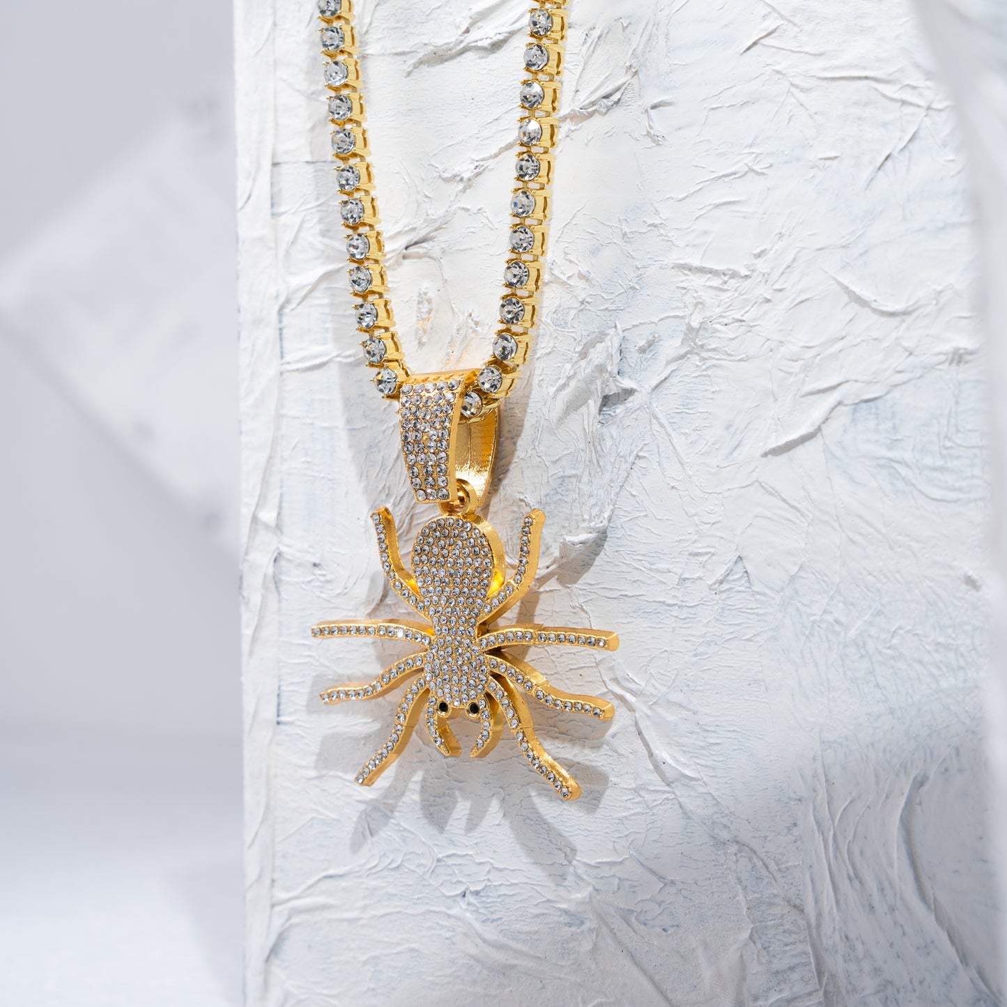 Spider Vibe Gold chain With Diamond Pedant GPCP075