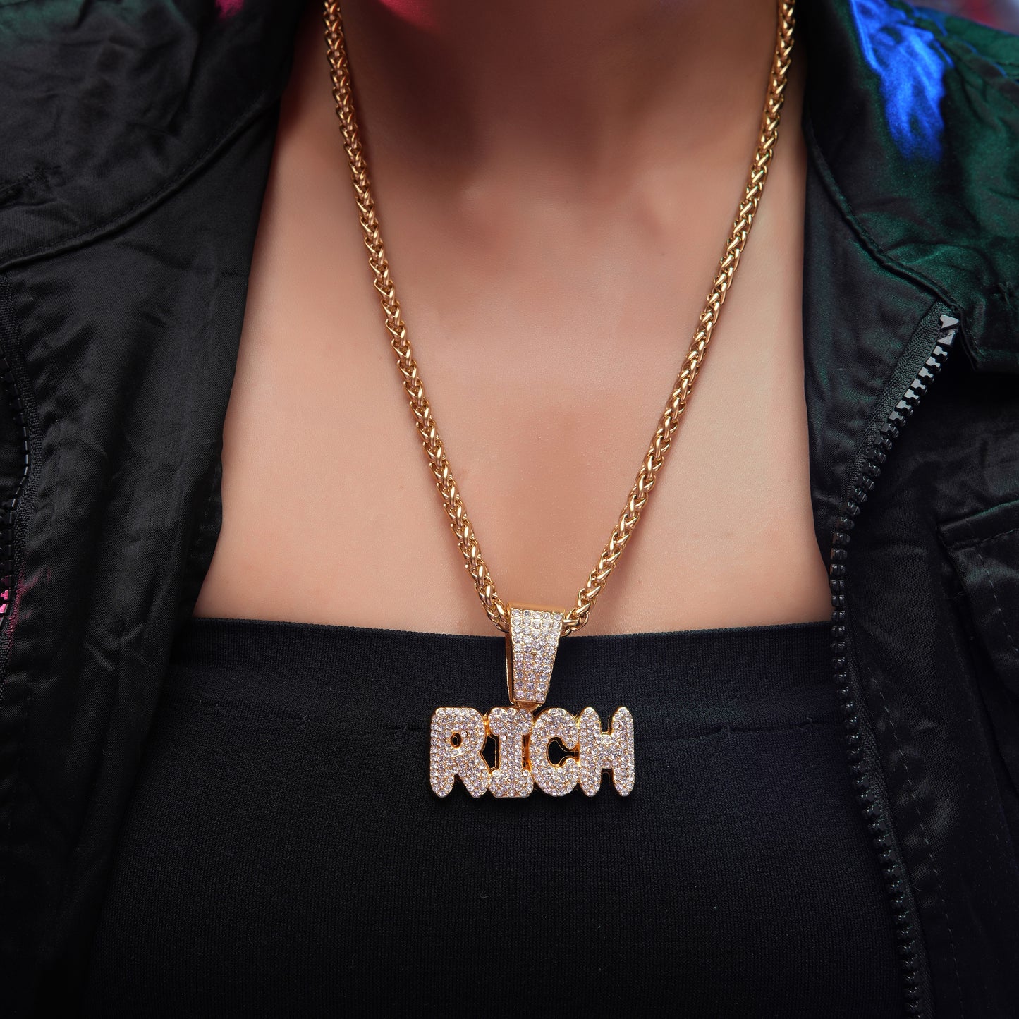 Rich Gold chain With Diamond Pedant GPCP037