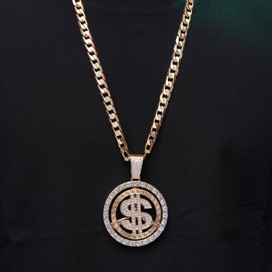 Doller Club Gold chain With Diamond Pedant GPCP039