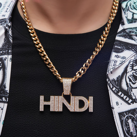 Hindi Vibe Gold chain With Diamond Pedant GPCP024