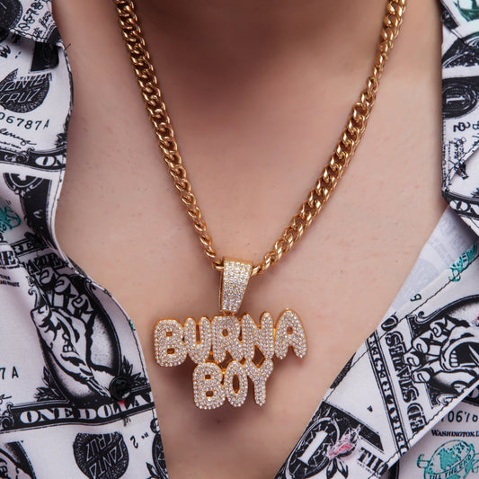 Burana Boy Vibe Gold chain With Diamond Pedant GPCP021