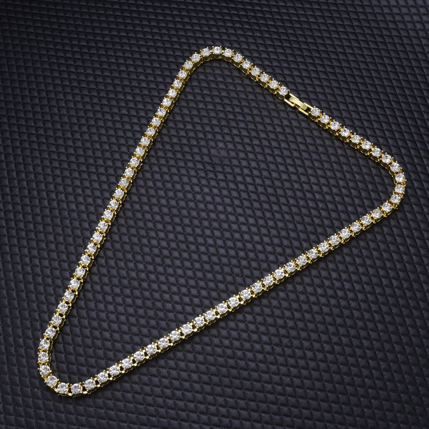 TENNIS WHITE DIAMOND GOLD PREMIUM CHAIN