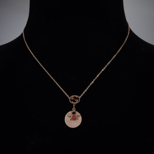 BUTTERFLY ROSEGOLD NECKLACE