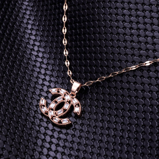 SPIDER DIAMOND ROSEGOLD NECKLACE